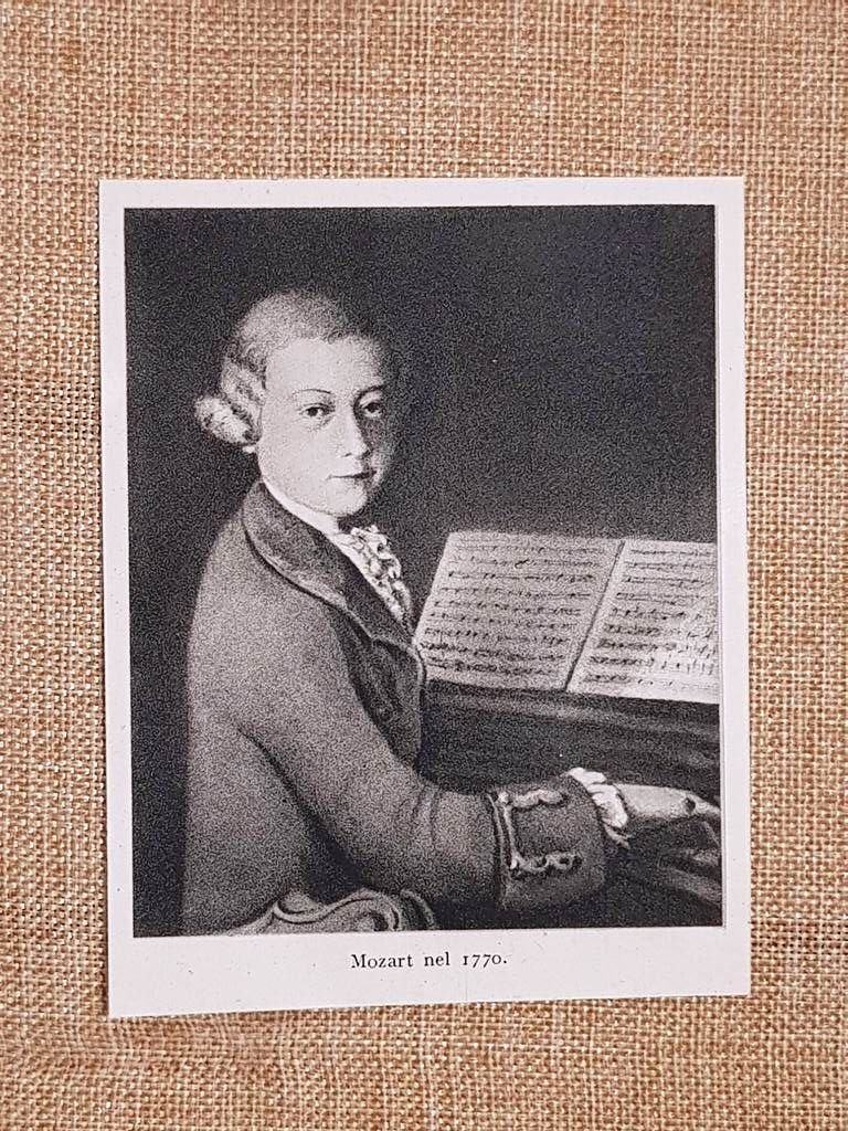 Wolfgang Amadeus Mozart nel 1770 17561791 Compositore Salisburgo Stampa del …