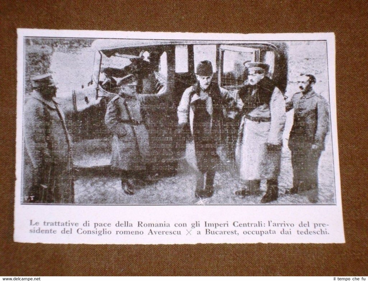 WW1 1a Guerra mondiale 1914-1918 Presidente di Romania Averescu a …