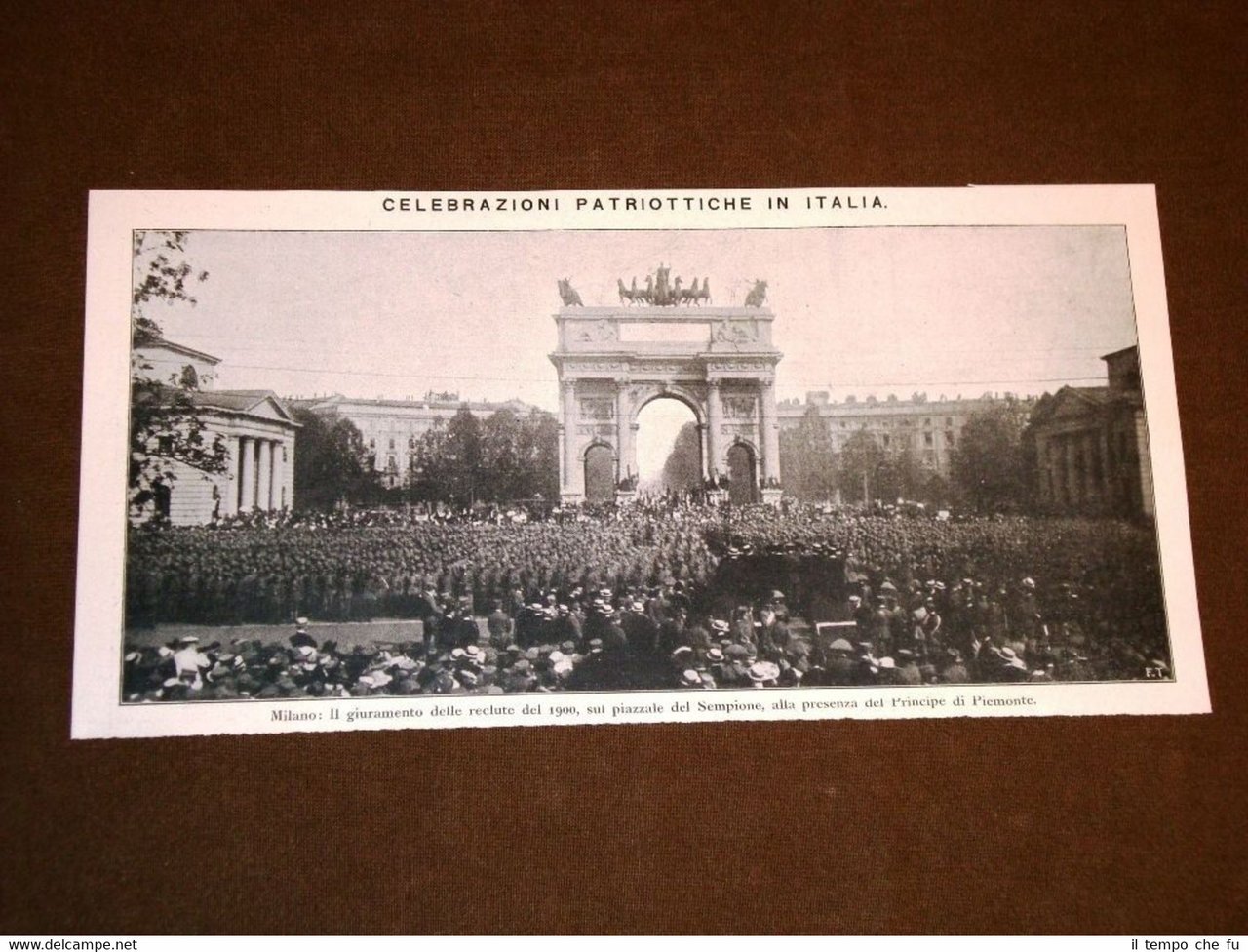 WW1 1a guerra mondiale del 1914-1918 Milano nel 1918 Giuramento …