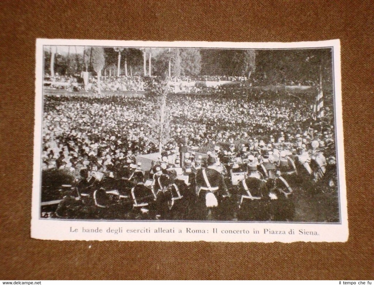 WW1 1a guerra mondiale Roma nel 1918 Bande eserciti concerto …