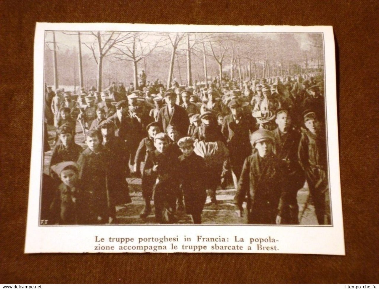 WW1 Grande guerra 1914-1918 Brest nel 1917 Truppe del Portogallo …