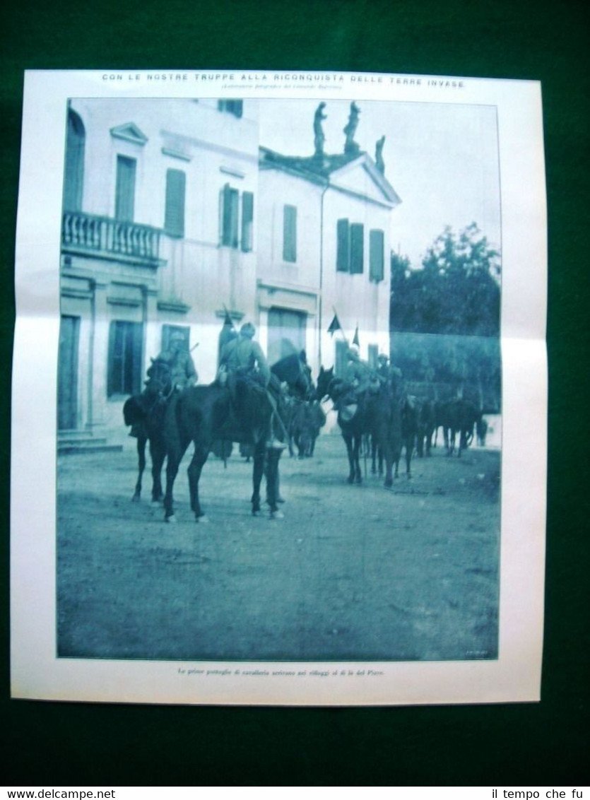 WW1 Guerra Mondiale 1918 cavalleria al di là del Piave …