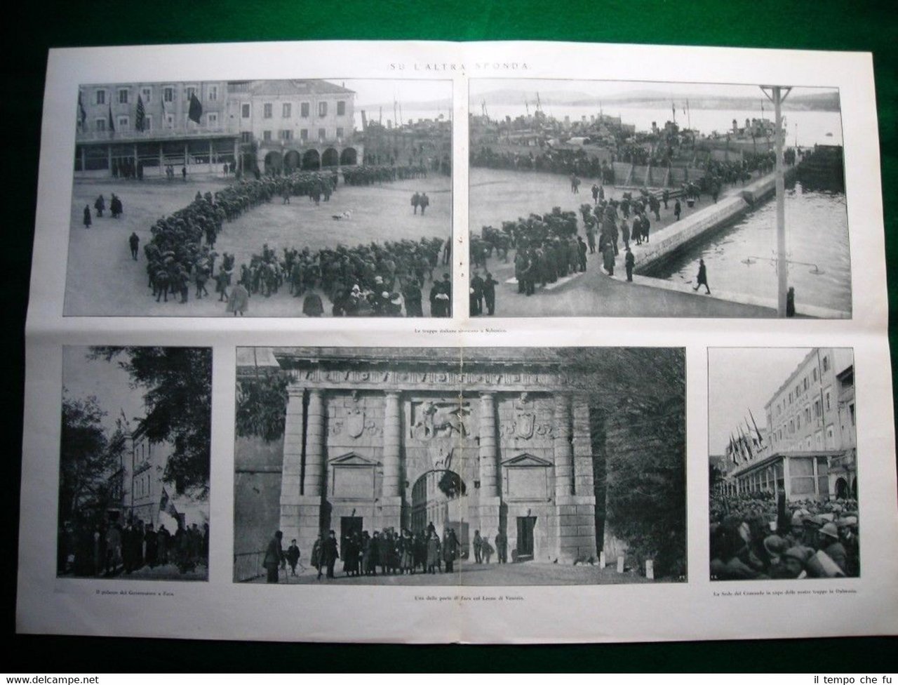 WW1 Guerra Mondiale 1918 Stampa enorme Sebenico Venezia nave Memfi …