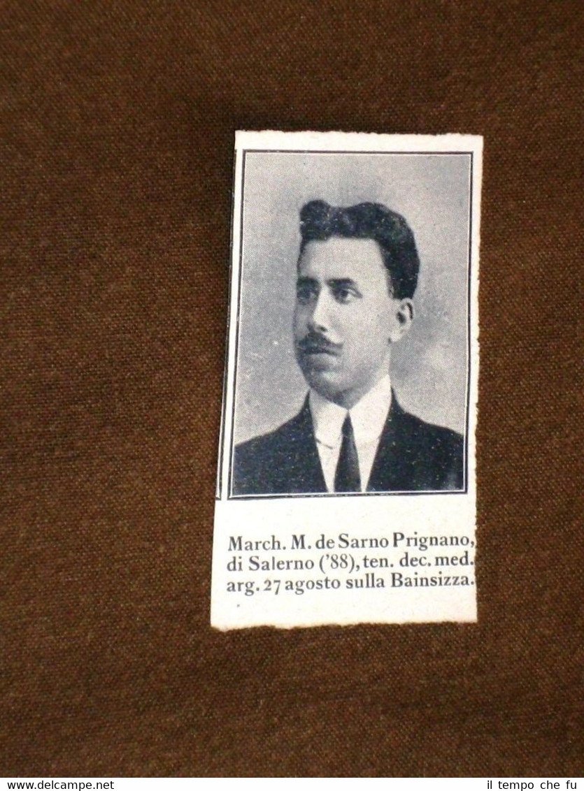 WW1 Prima guera mondiale 1914-1918 Caduto per Patria M.de Sarno …