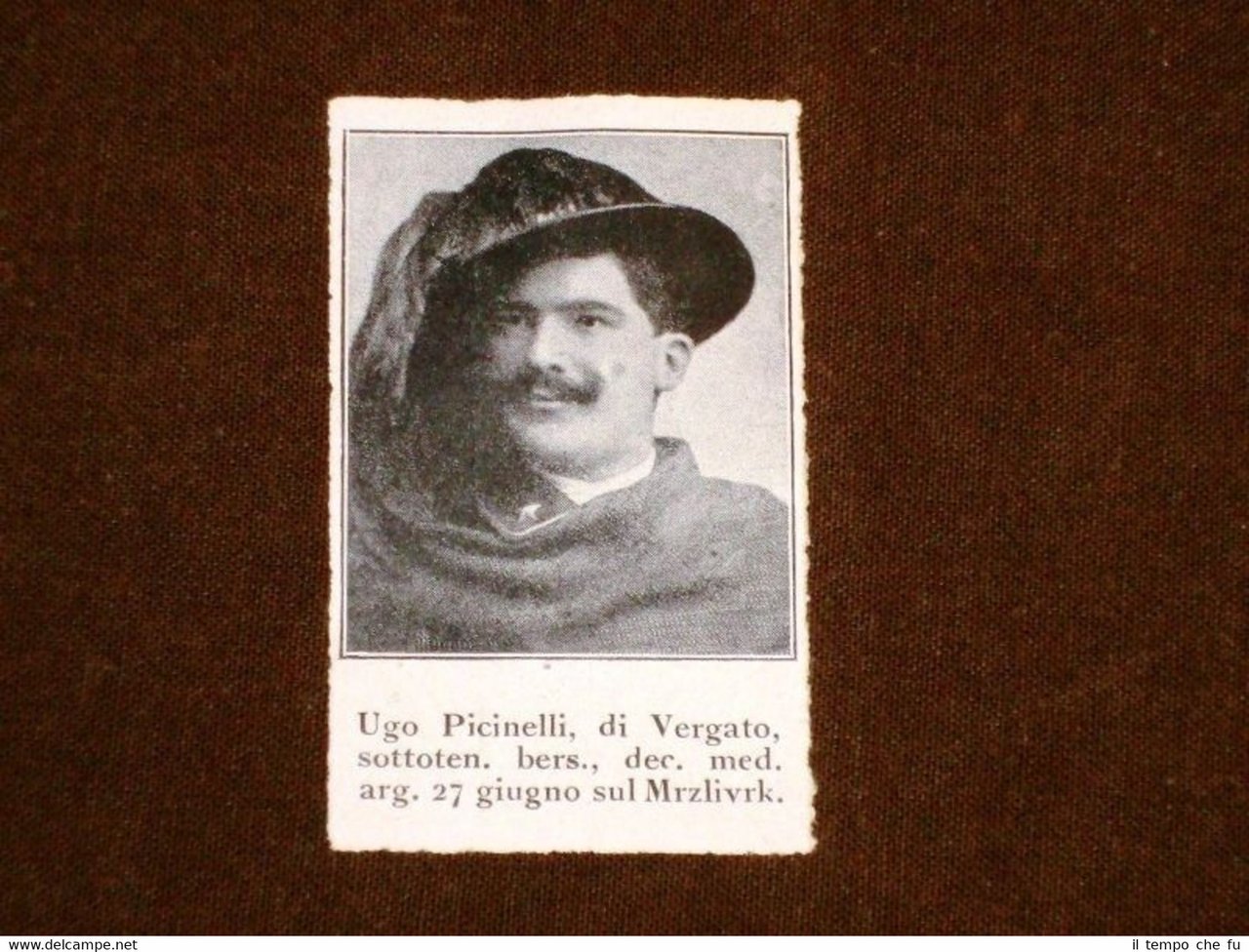 WW1 Prima Guerra Mondiale 1914 - 1918 Caduto Bersagliere Ugo …