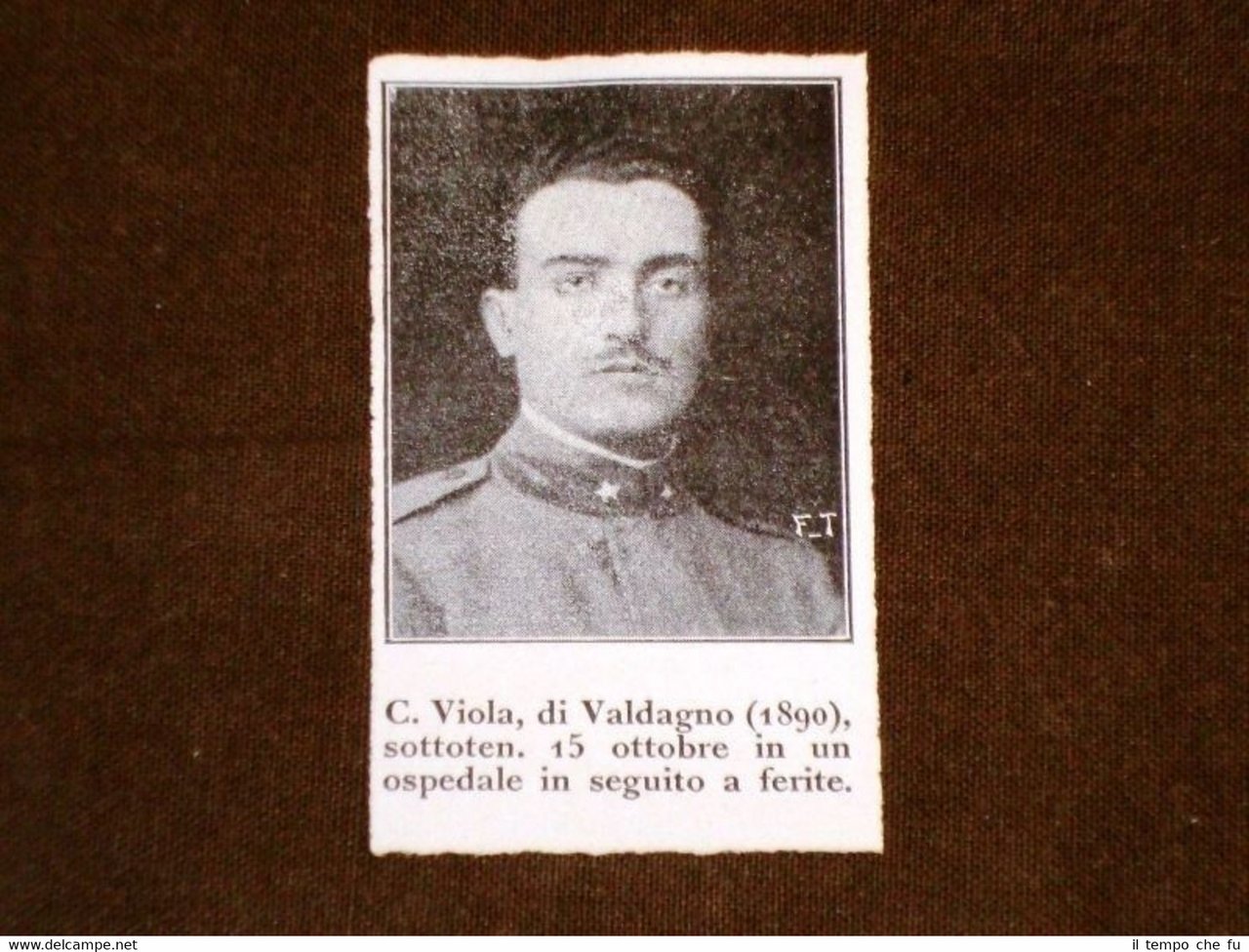 WW1 Prima Guerra Mondiale 1914 - 1918 Caduto C. Viola … | Immagine principale