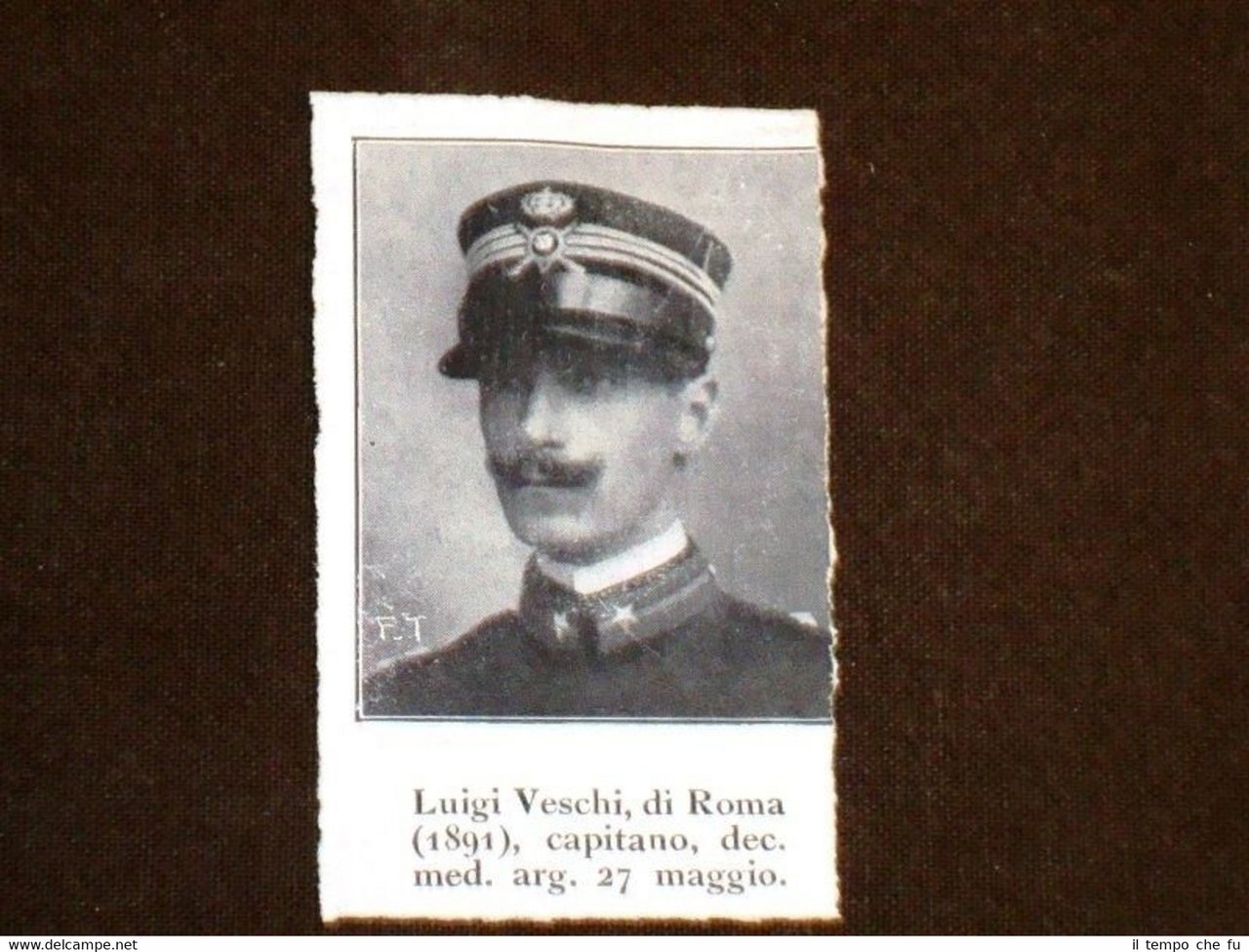 WW1 Prima Guerra Mondiale 1914 - 1918 Caduto Capitano Luigi …