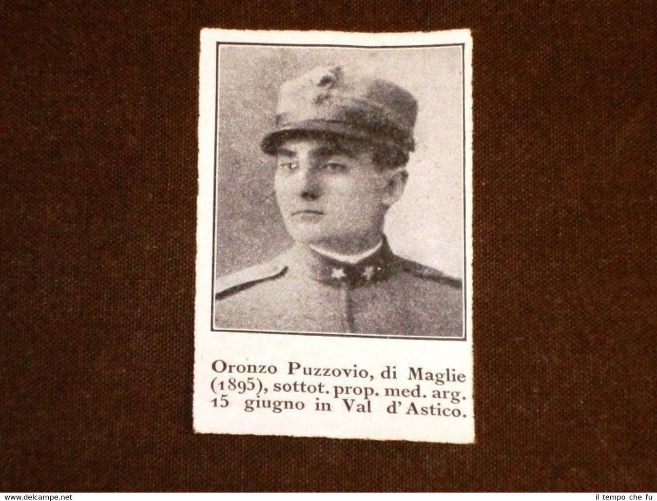 WW1 Prima Guerra Mondiale 1914 - 1918 Caduto Oronzo Puzzovio … | Immagine principale