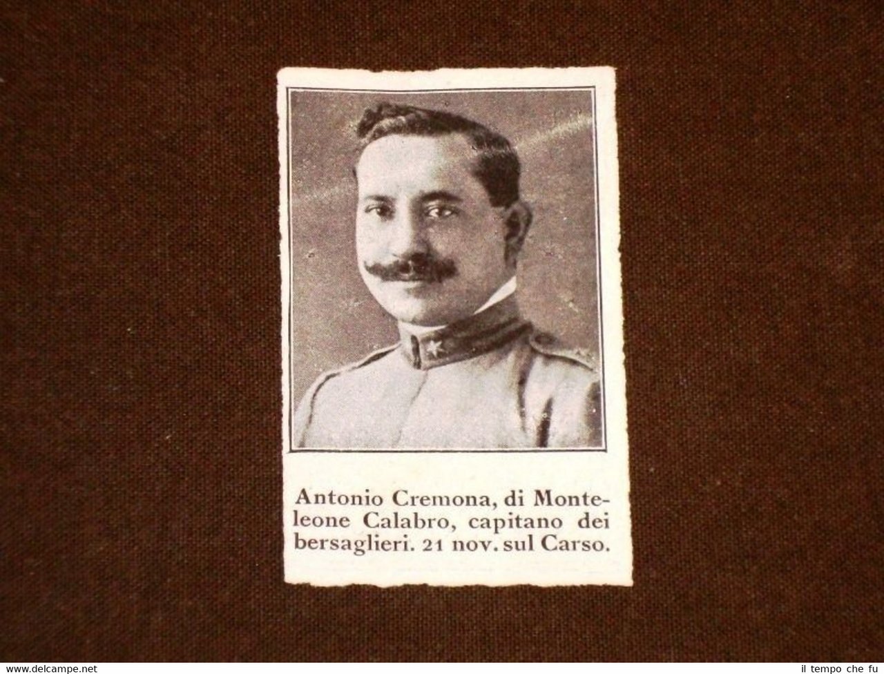 WW1 Prima Guerra Mondiale 1914-1918 Caduto Bersagliere Antonio Cremona Calabro | Immagine principale