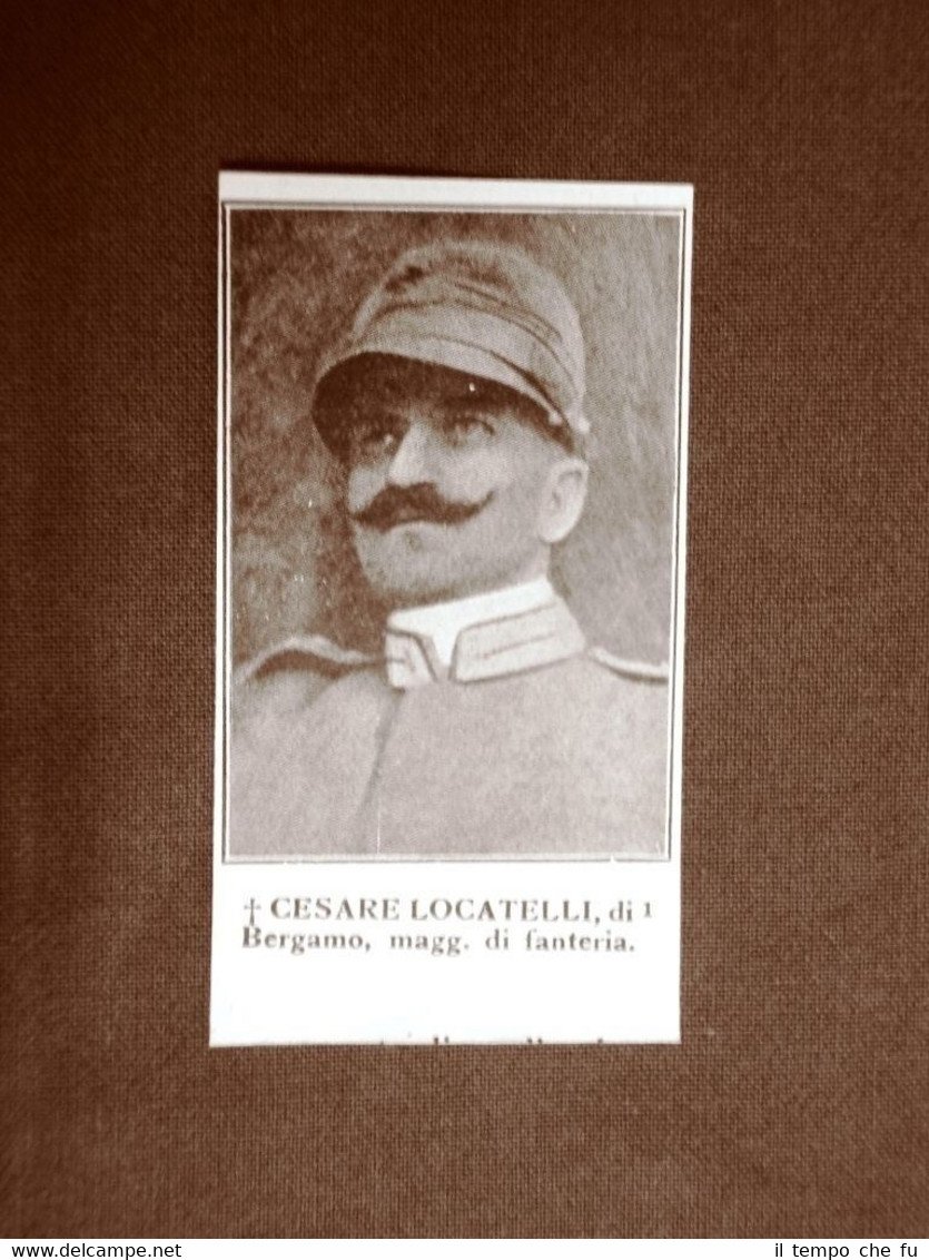 WW1 Prima guerra mondiale 1914-1918 Caduto Cesare Locatelli di Bergamo …