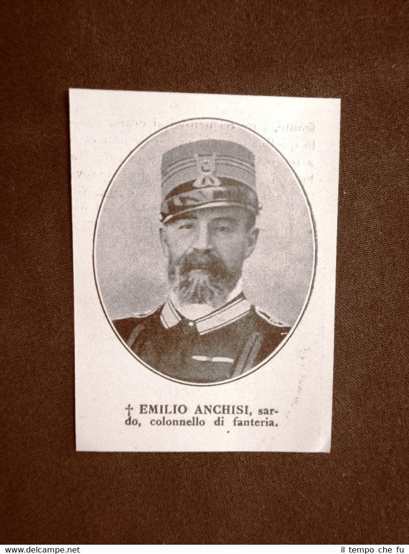 WW1 Prima guerra mondiale 1914-1918 Caduto Emilio Anchisi (sardo) Fanteria