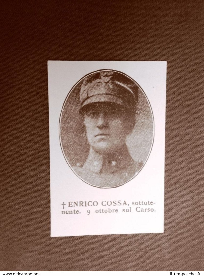 WW1 Prima guerra mondiale 1914-1918 Caduto Enrico Cossa