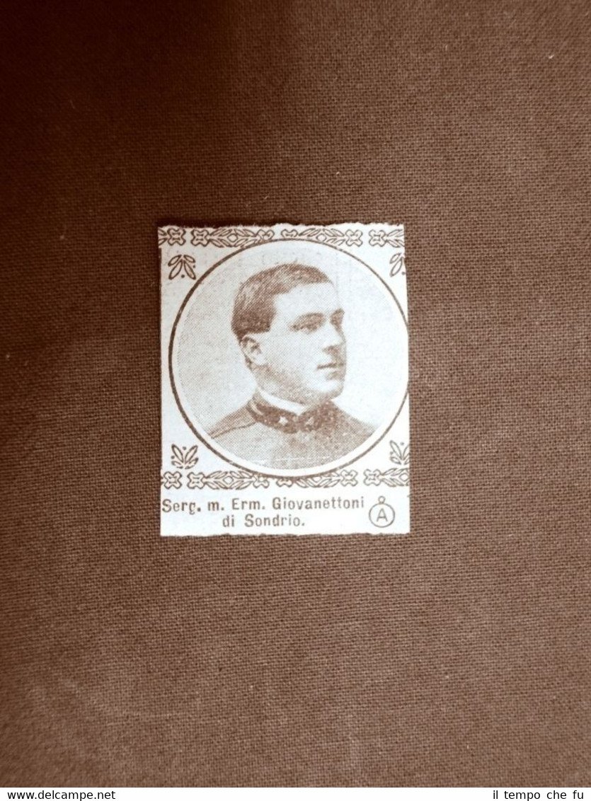 WW1 Prima guerra mondiale 1914-1918 Caduto Erm. Giovanettoni di Sondrio