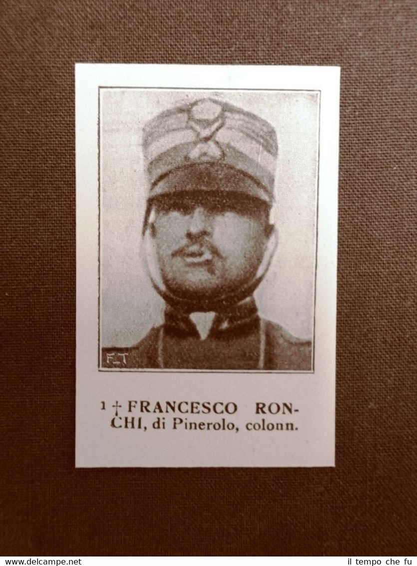 WW1 Prima guerra mondiale 1914-1918 Caduto Francesco Ronchi di Pinerolo