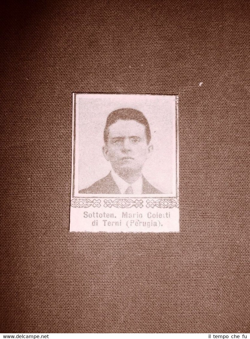 WW1 Prima guerra mondiale 1914-1918 Caduto Mario Coletti di Terni …