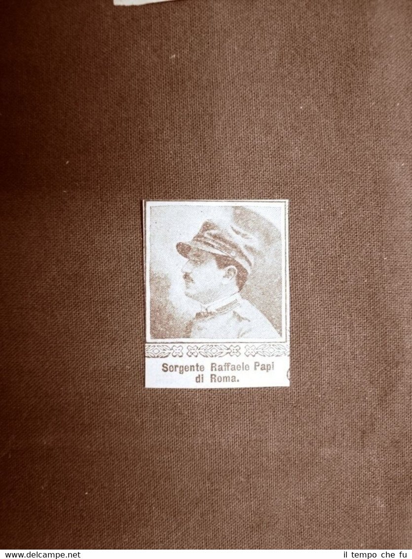 WW1 Prima guerra mondiale 1914-1918 Caduto Raffaele Papi di Roma