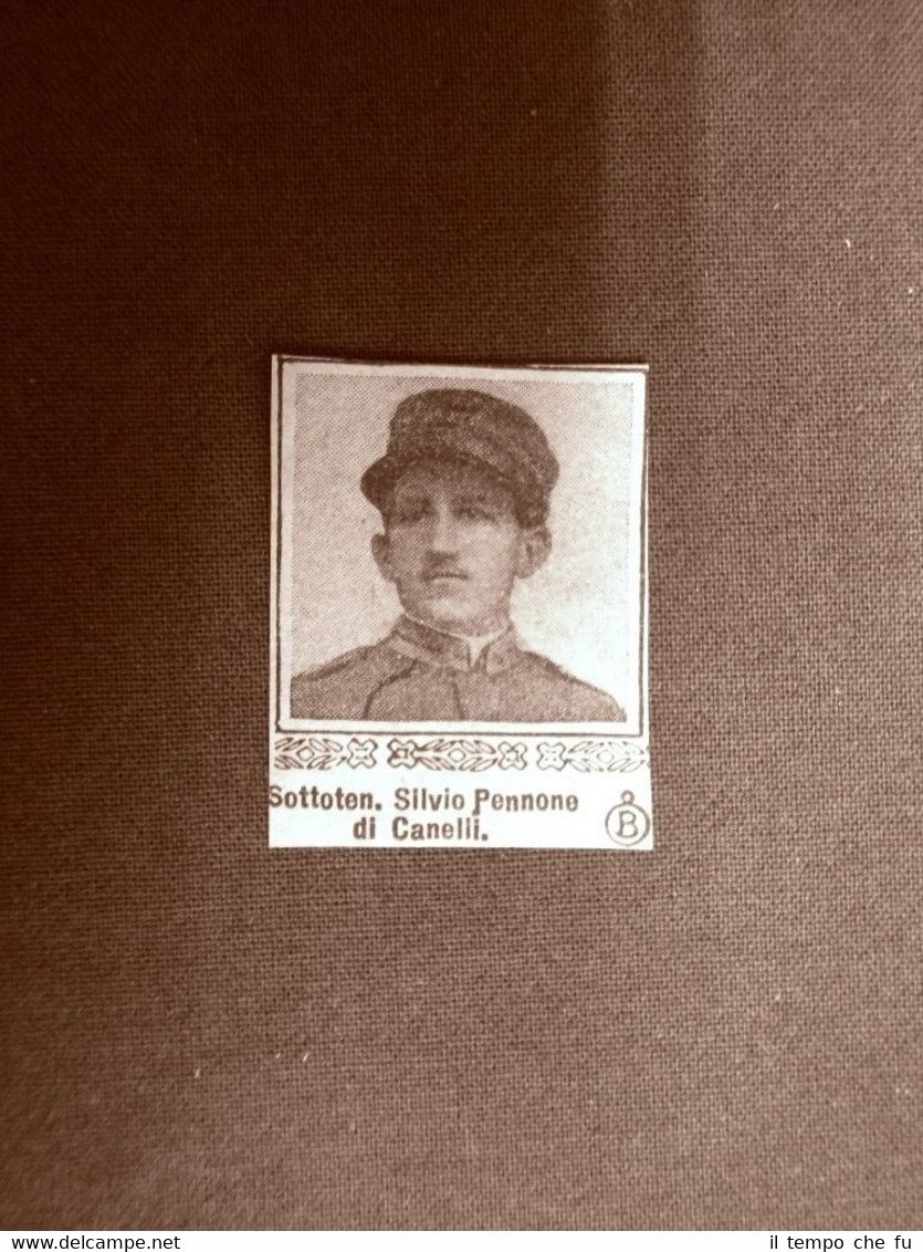 WW1 Prima guerra mondiale 1914-1918 Caduto Silvio Pennone di Canelli