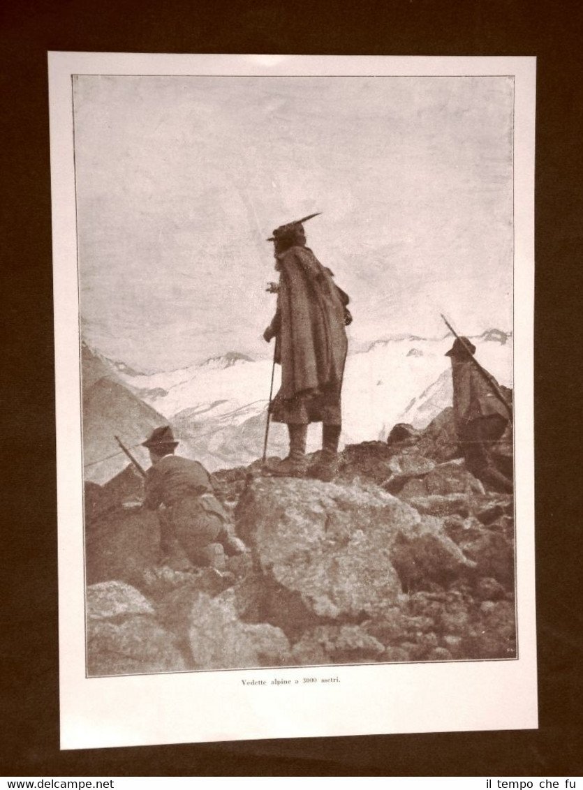 WW1 Prima guerra mondiale 1914-1918 Dolomiti, vedette alpine e Padre …