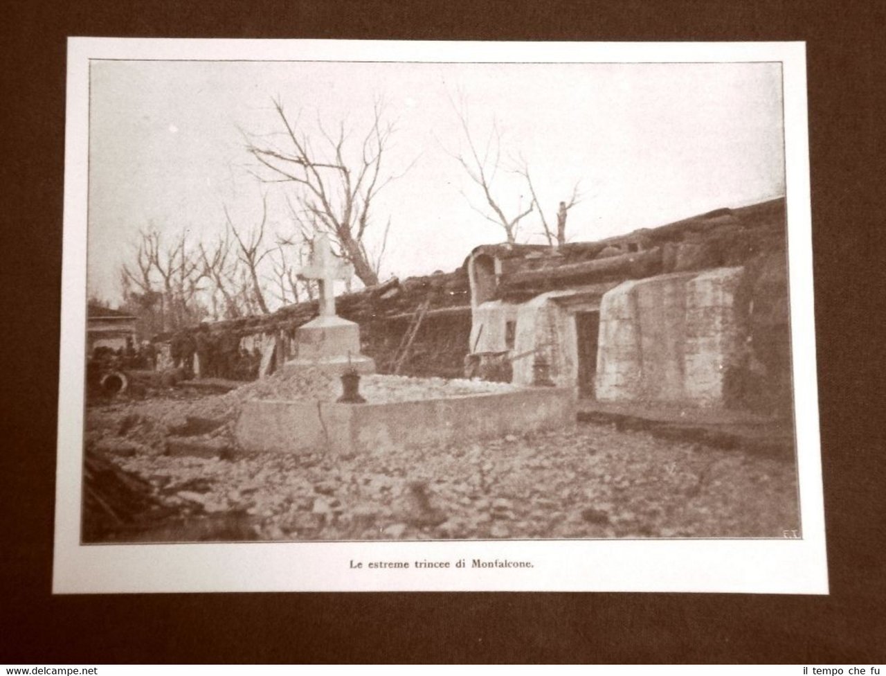 WW1 Prima guerra mondiale 1914-1918 Estrema trincea di Monfalcone nel …