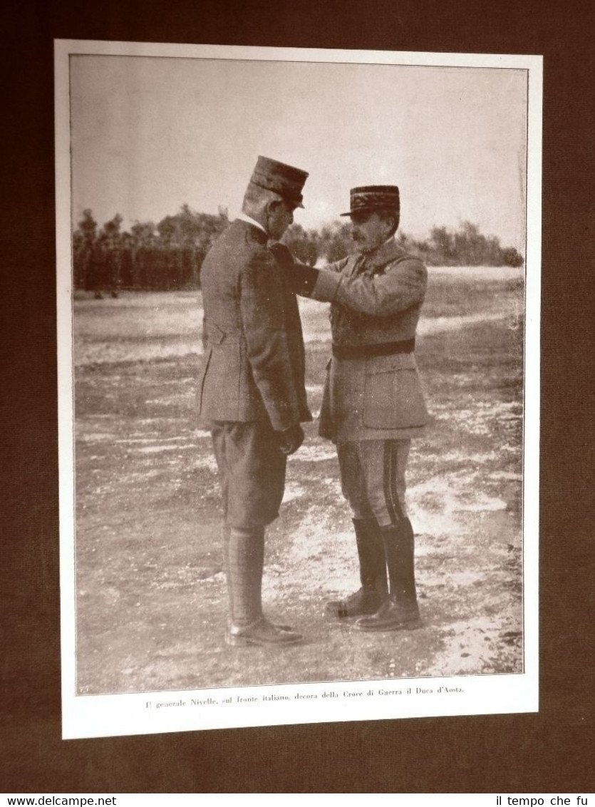 WW1 Prima guerra mondiale 1914-1918 Gen. Nivelle Duca d'Aosta e …