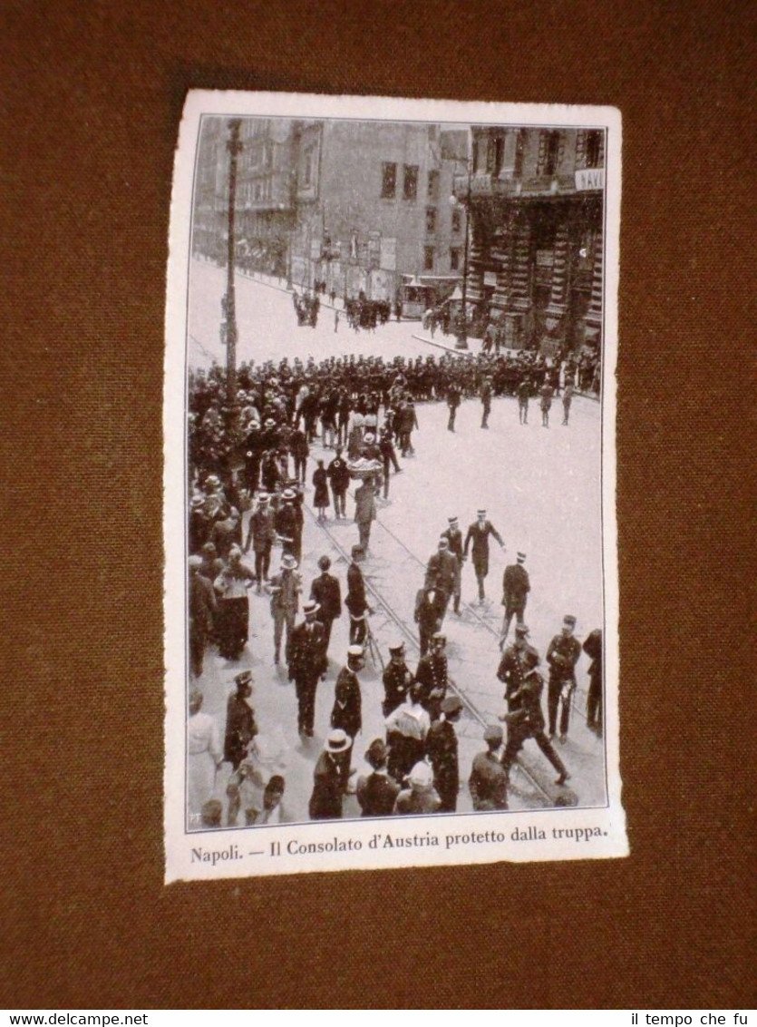 WW1 Prima guerra Mondiale 1914-1918 Napoli Consolato d'Austria protetto truppa | Immagine principale