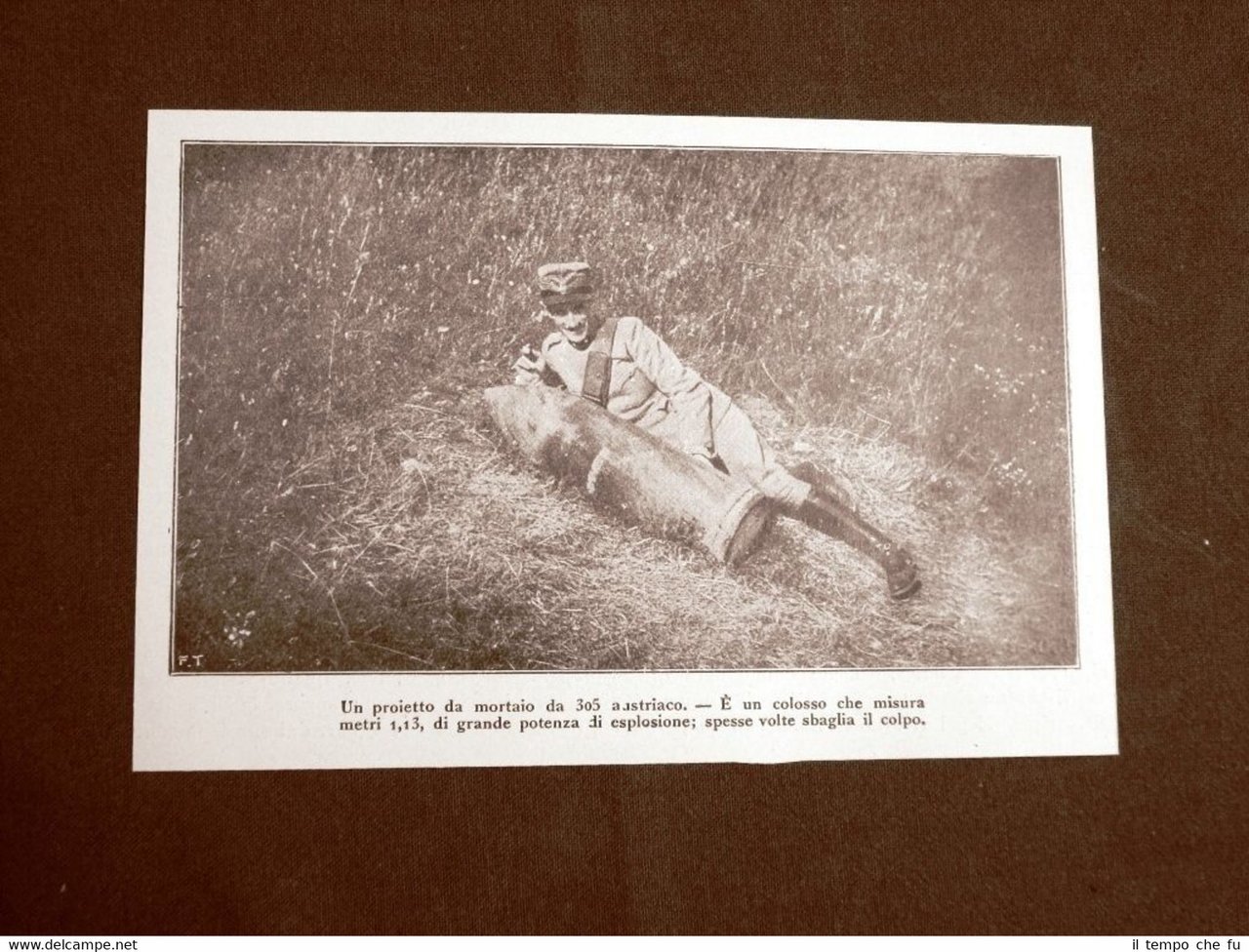 WW1 Prima guerra mondiale 1914-1918 Proiettile da mortaio da 305 …