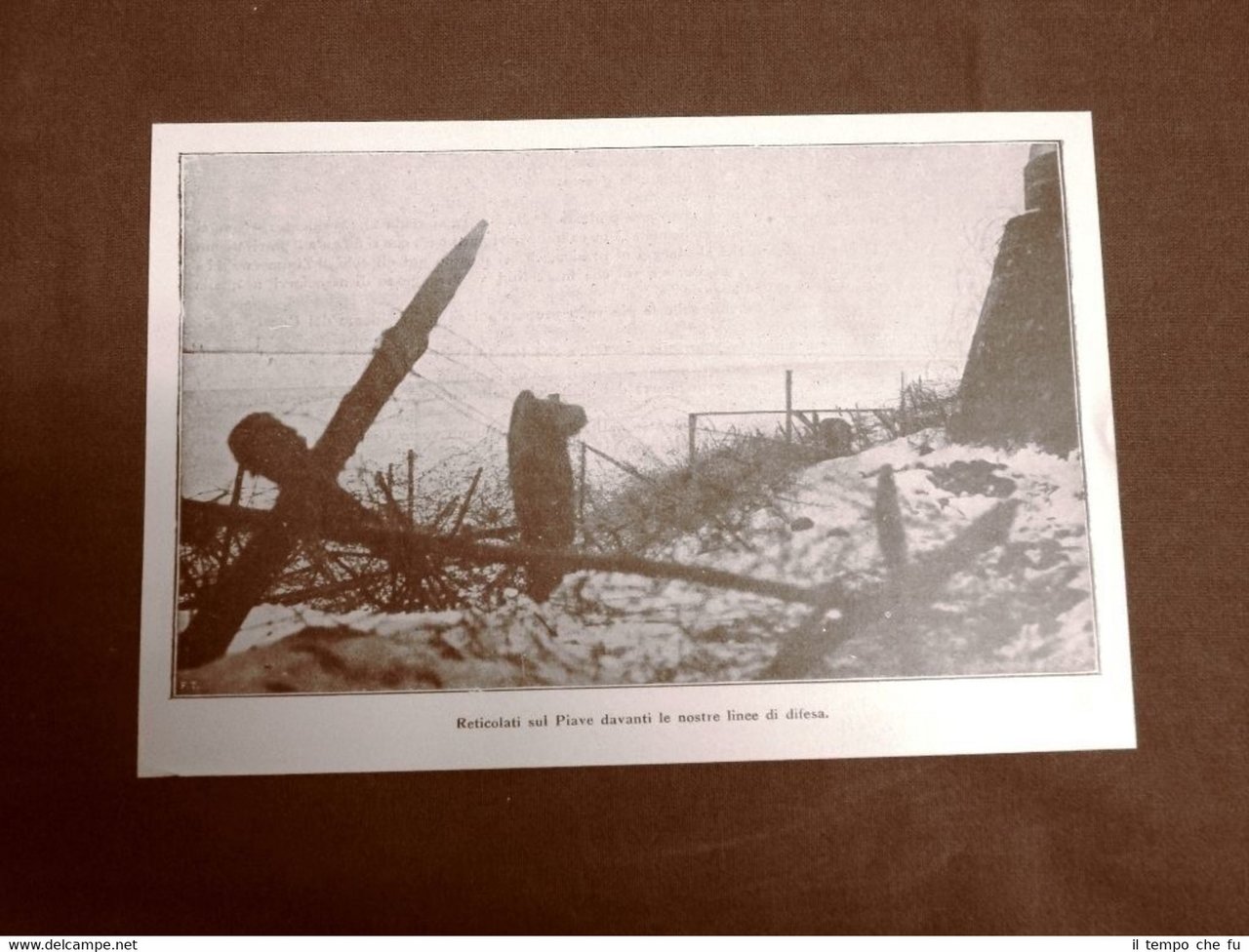 WW1 Prima guerra mondiale 1914-1918 Reticolati sul Piave nel 1918