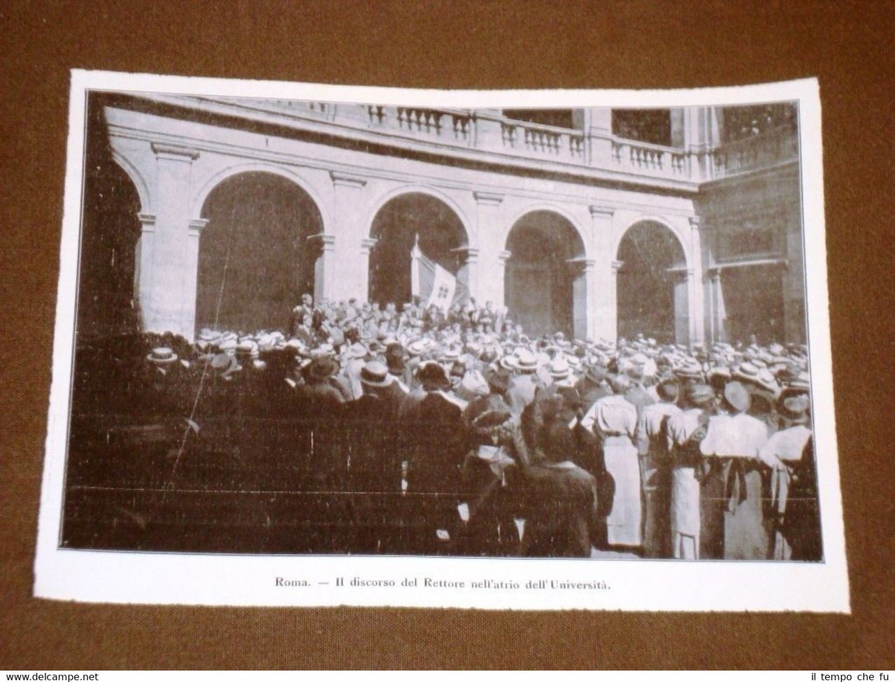WW1 Prima guerra Mondiale 1914-1918 Roma - Discorso del Rettore …