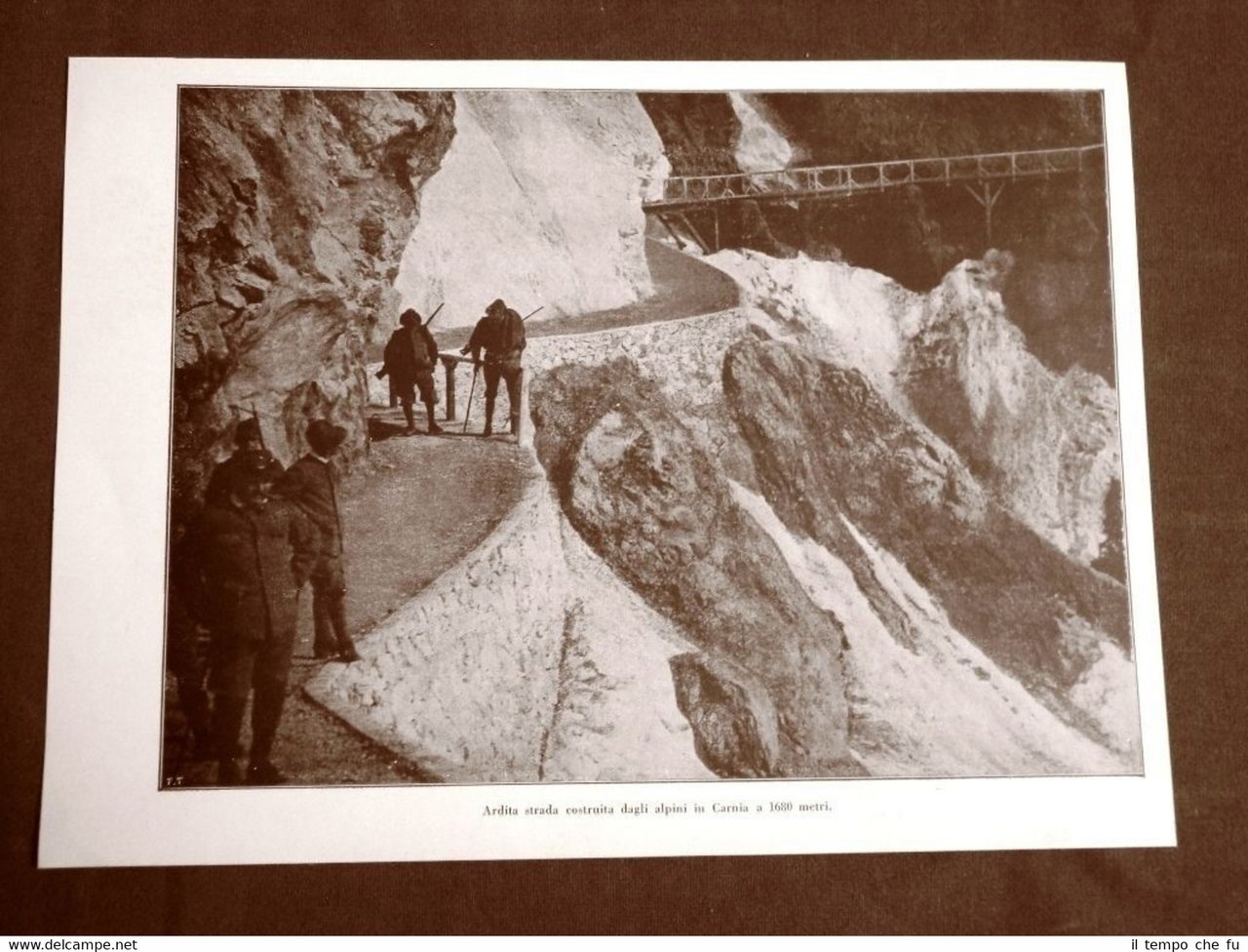 WW1 Prima guerra mondiale 1914-1918 Strada di Alpini in Carnia …