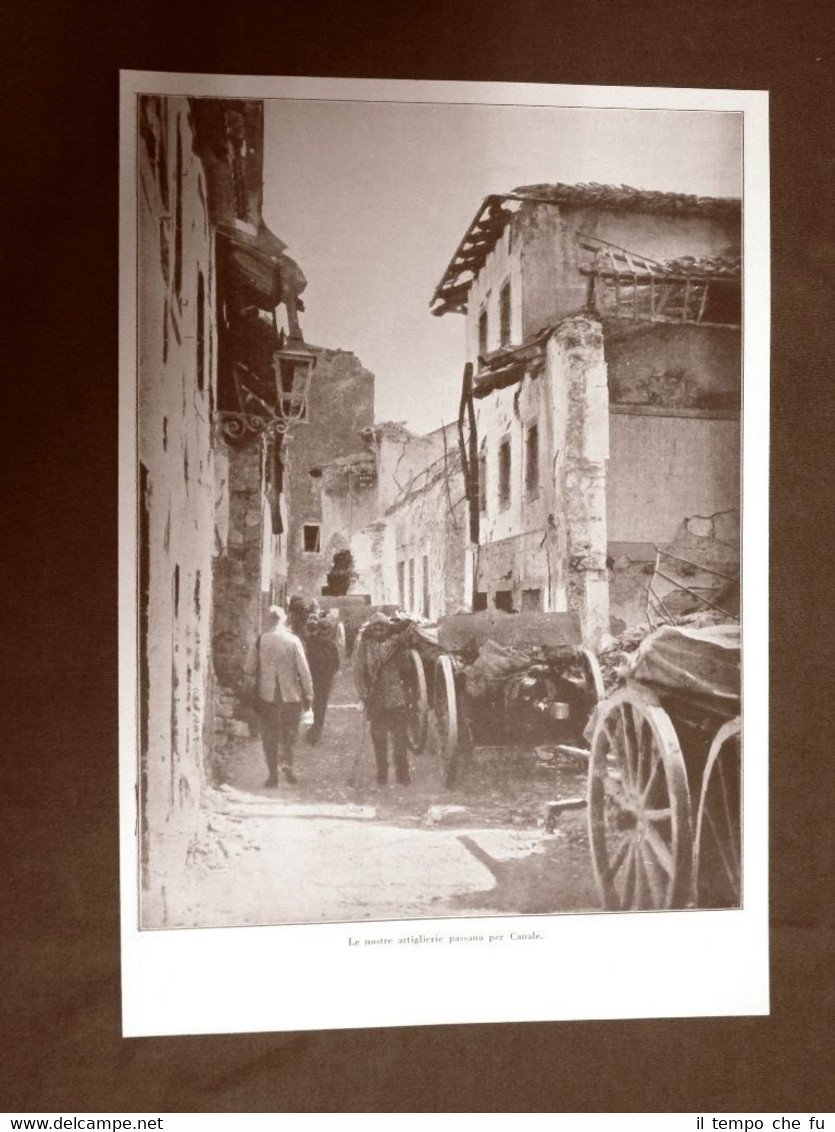 WW1 Prima guerra mondiale 1914-1918 Truppe d'Italia in Canale nel …