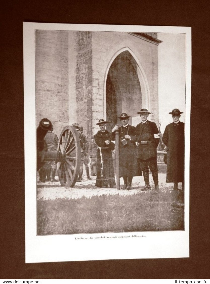 WW1 Prima guerra mondiale 1914-1918 Uniforme dei sacerdoti e Elena …