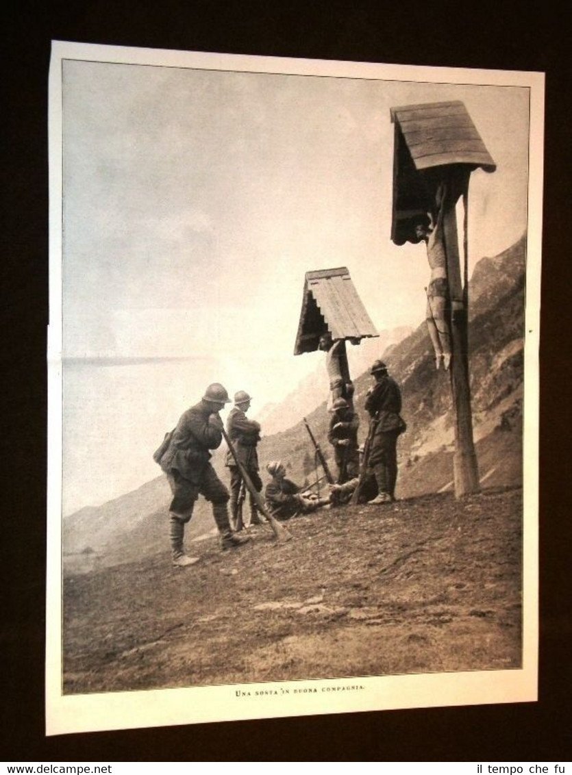 WW1 Prima Guerra Mondiale 1914-1918 Veneto Sosta in buona compagnia … | Immagine principale