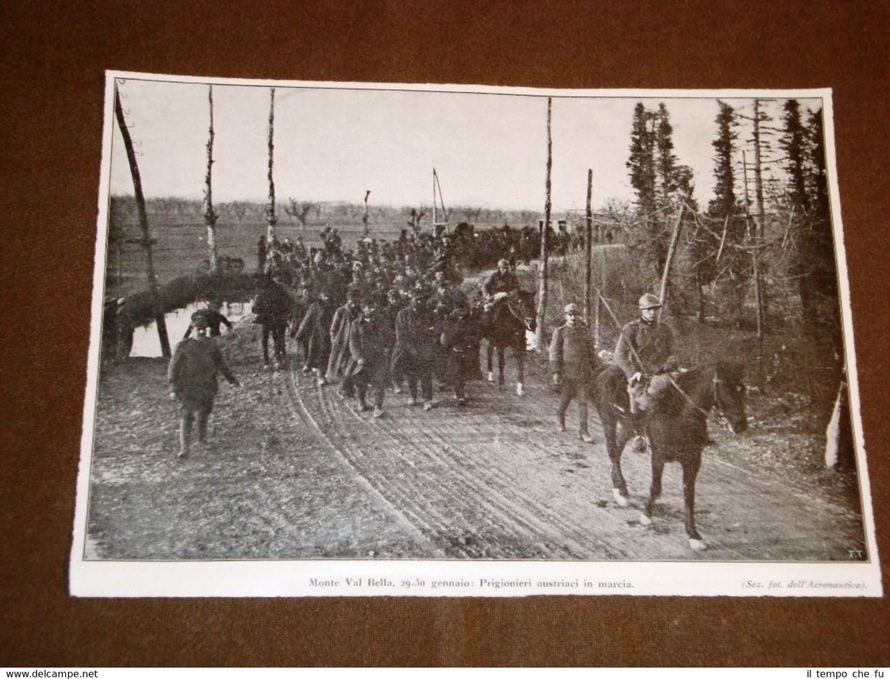 WW1 Prima guerra mondiale Monte Val Bella nel 1918 Prigionieri …