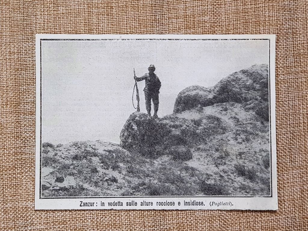 Zanzur o Janzur nel 1912 Una vedetta italiana Colonialismo Libia … | Immagine principale