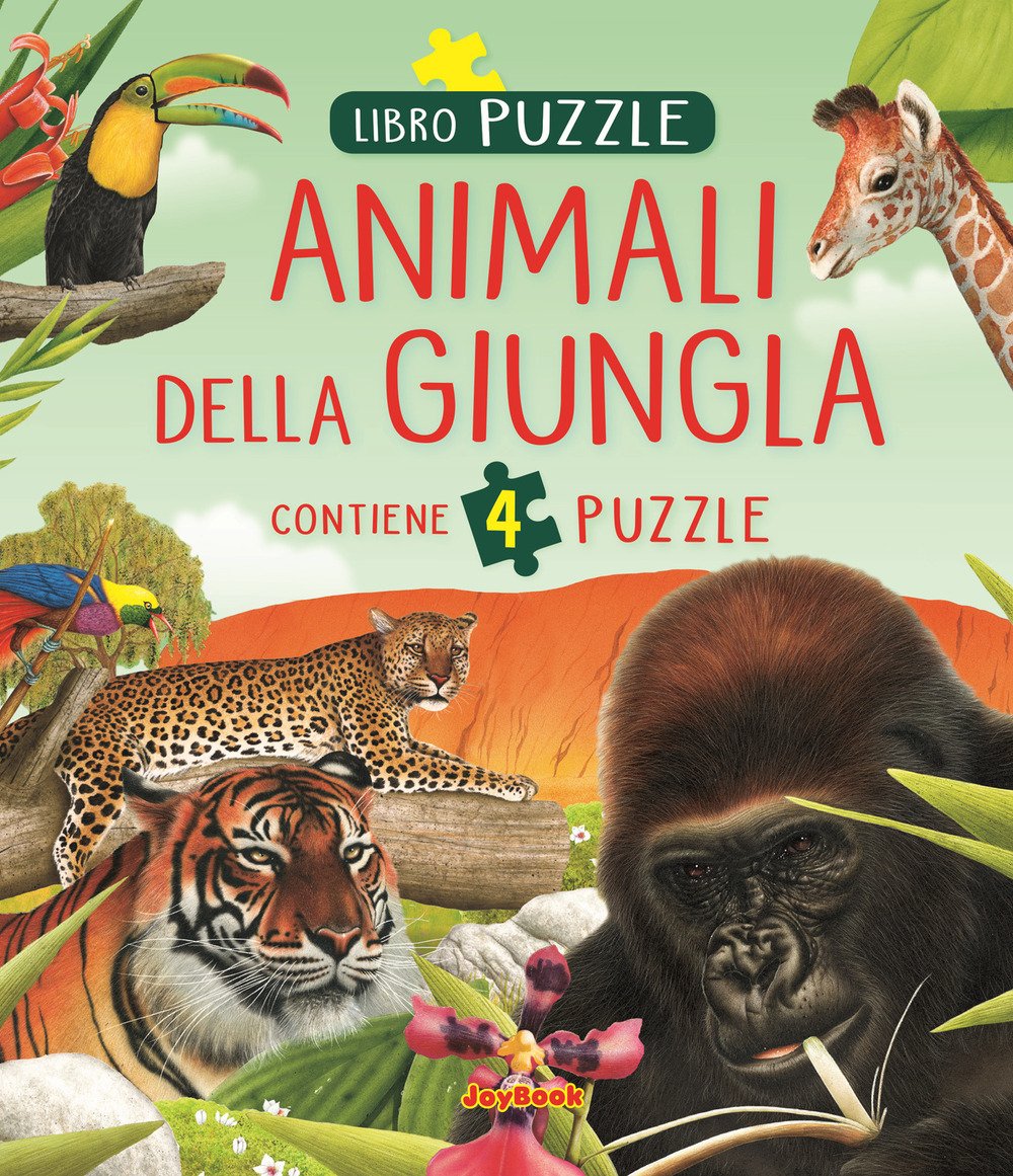 Animali della giungla. Libro puzzle