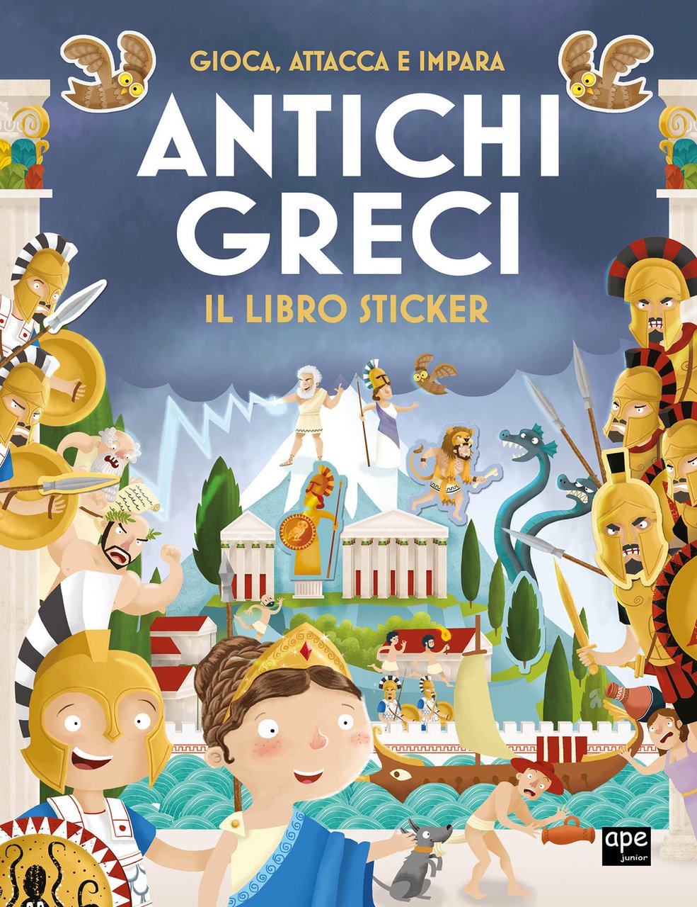 Antichi greci. Gioca, attacca e impara. Il libro sticker | Immagine principale