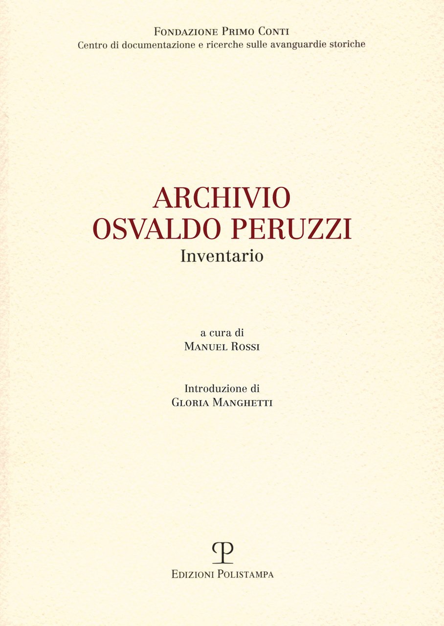 Archivio Osvaldo Peruzzi. Inventario