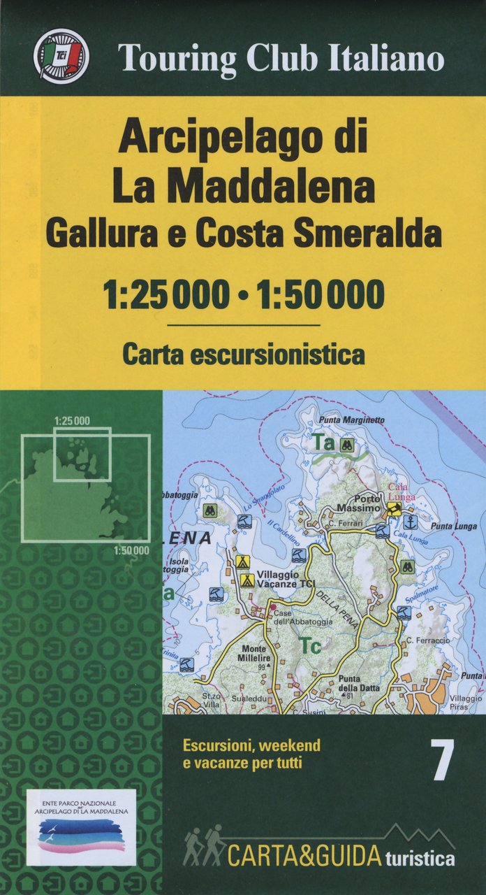 Arcipelago di La Maddalena, Gallura e Costa Smeralda 1:25.000-1:50.000. Con …