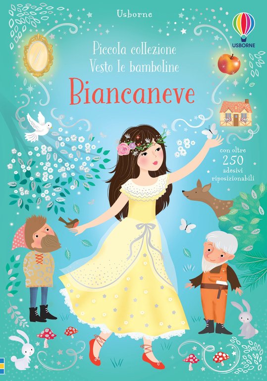 Biancaneve. Piccola collezione. Vesto le bamboline. Con adesivi