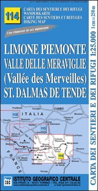 Carta n.114 Limone Piemonte, valle delle Meraviglie, St. Dalmas de …