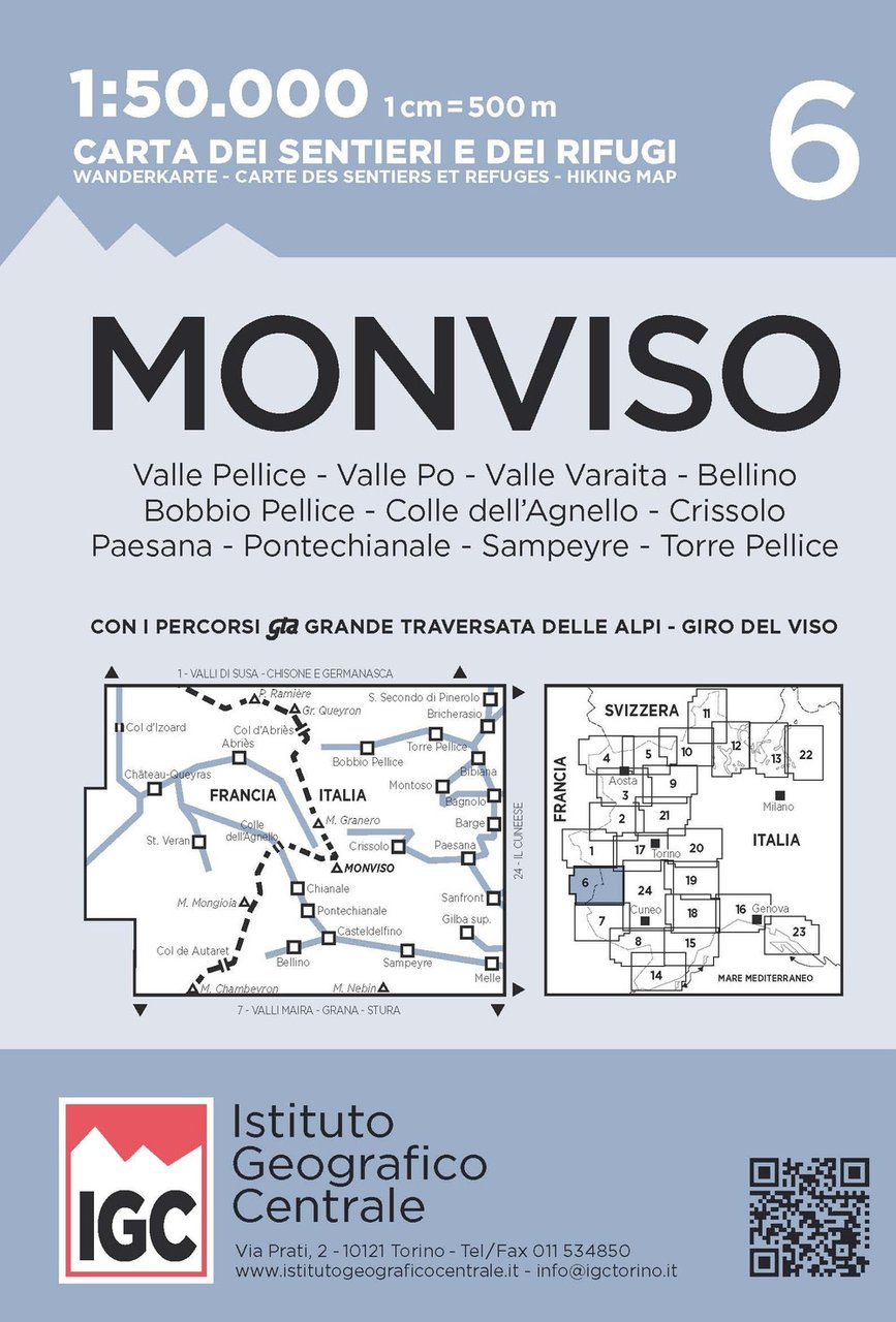 Carta n. 6 Monviso 1:50.000. Carta dei sentieri e dei …
