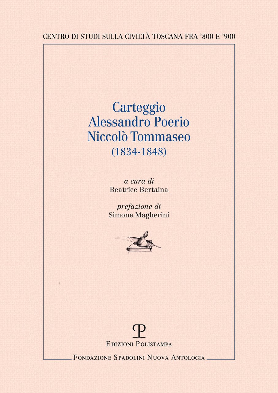 Carteggio Alessandro Poerio Niccolò Tommaseo (1834-1848) | Immagine principale