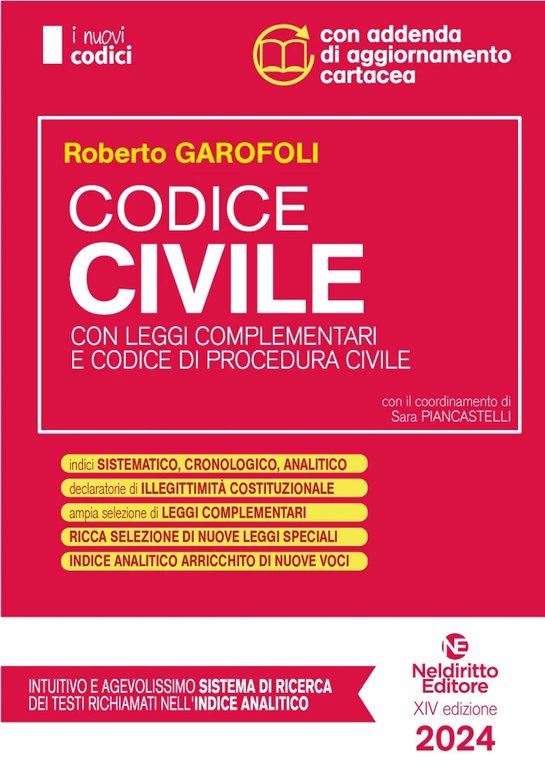 Codice normativo di diritto civile. Concorso in magistratura (2024). Nuova …