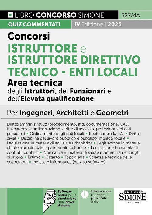 Concorsi istruttore e istruttore direttivo tecnico. Enti locali area tecnica …