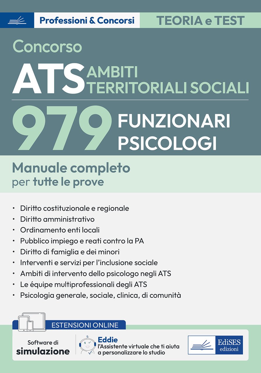 Concorso ATS sociali 736 funzionari contabili. Con espansione online. Con …