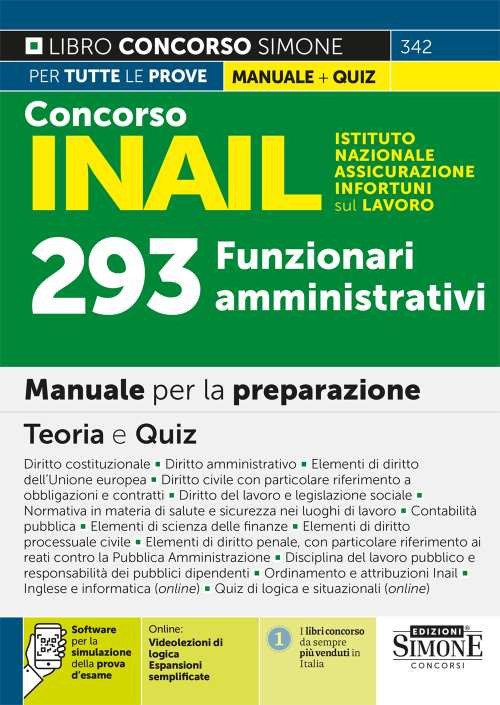 Concorso INAIL Istituto Nazionale Assicurazione Infortuni sul Lavoro. 293 funzionari …