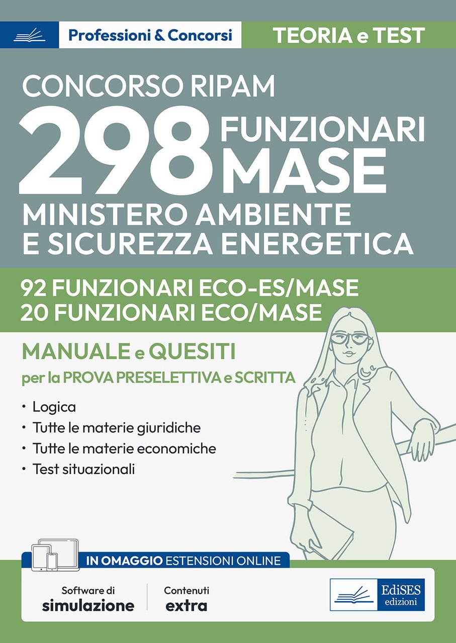 Concorso RIPAM 298 funzionari MASE. 92 funzionari settore scienze economiche …
