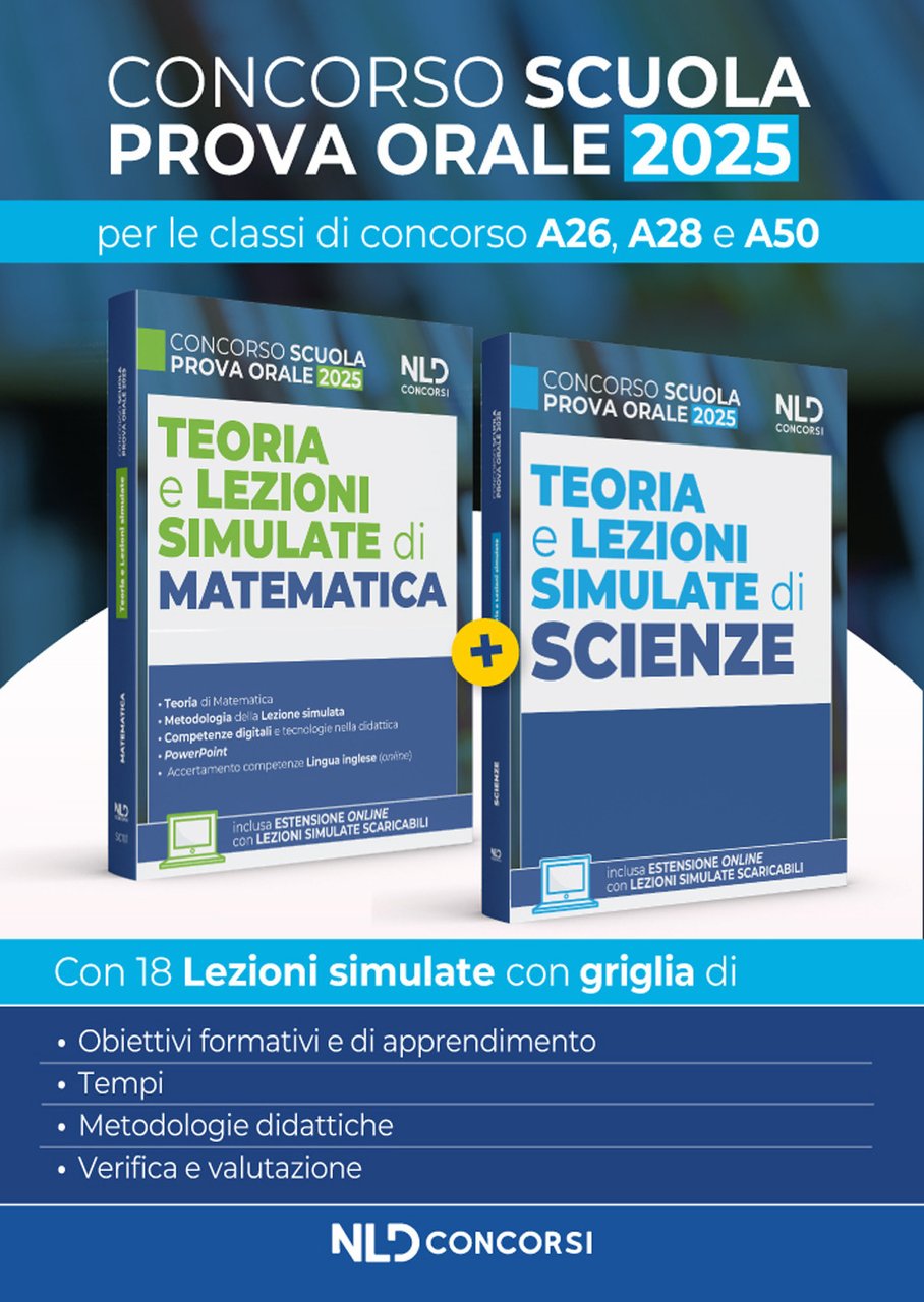 Concorso Scuola. Teoria e lezioni simulate di Matematica e Scienze … | Immagine principale