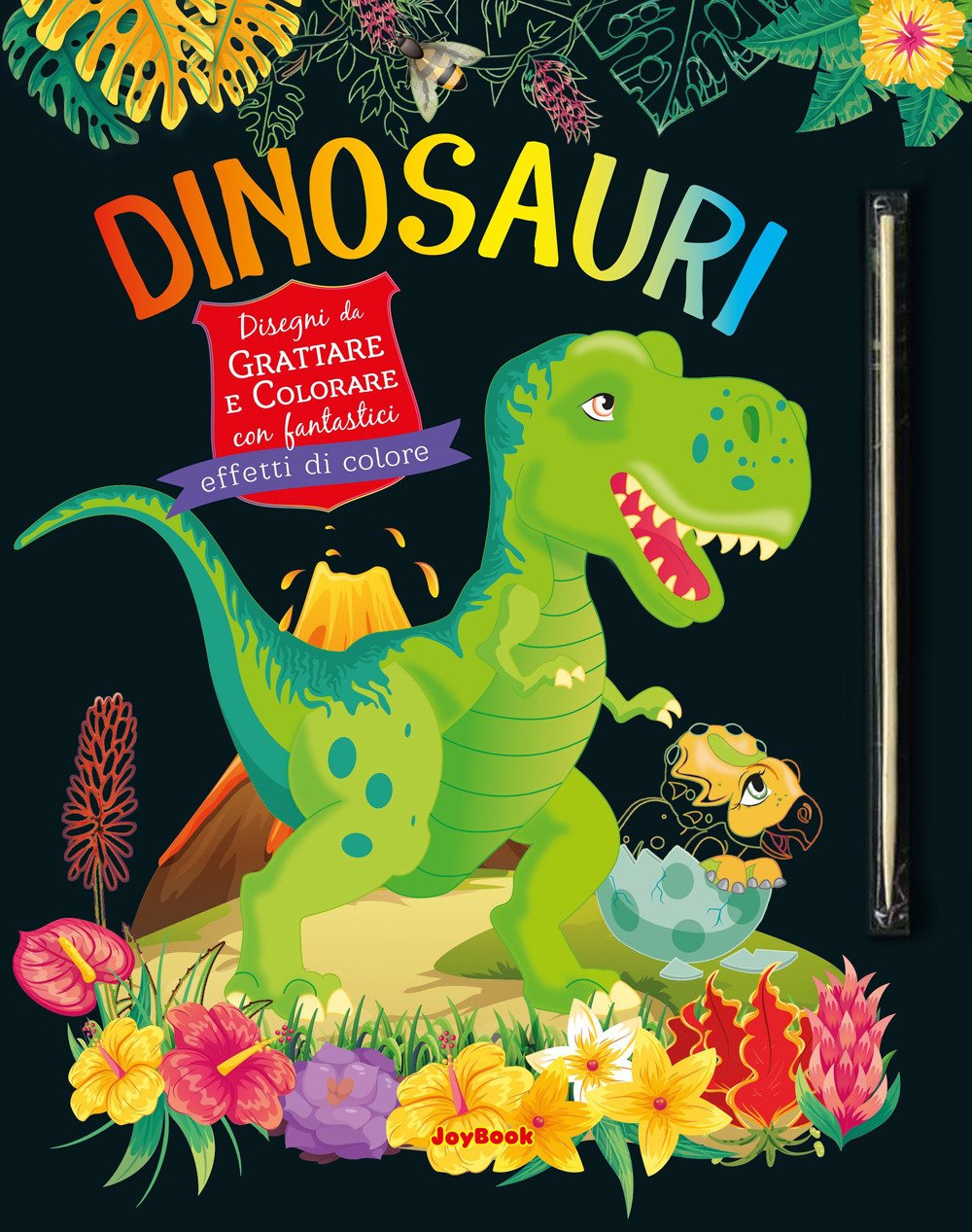 Dinosauri. Disegni da grattare e colorare con fantastici effetti colori. …