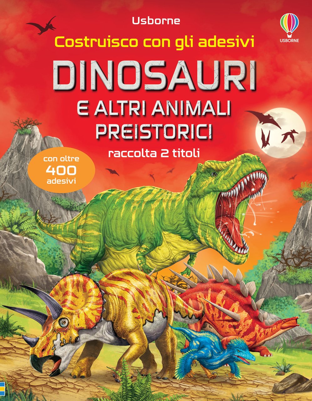 Dinosauri e altri animali preistorici. Costruisco con gli adesivi | Immagine principale